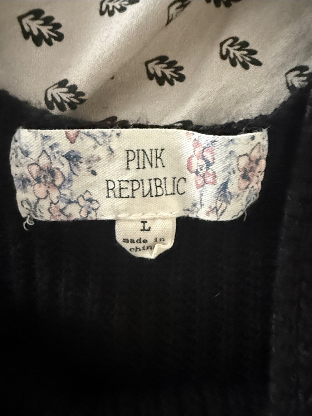 Pink Republic Black Ribbed Cross-Back Tank - Picture 2 of 2